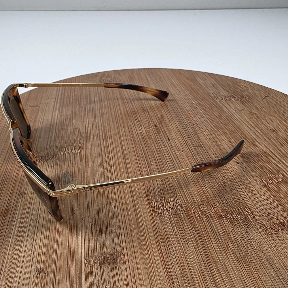 Ray-Ban RB 2419 Olympia Sunglasses Mens 56-14-140 Brown Green Tinted Square
